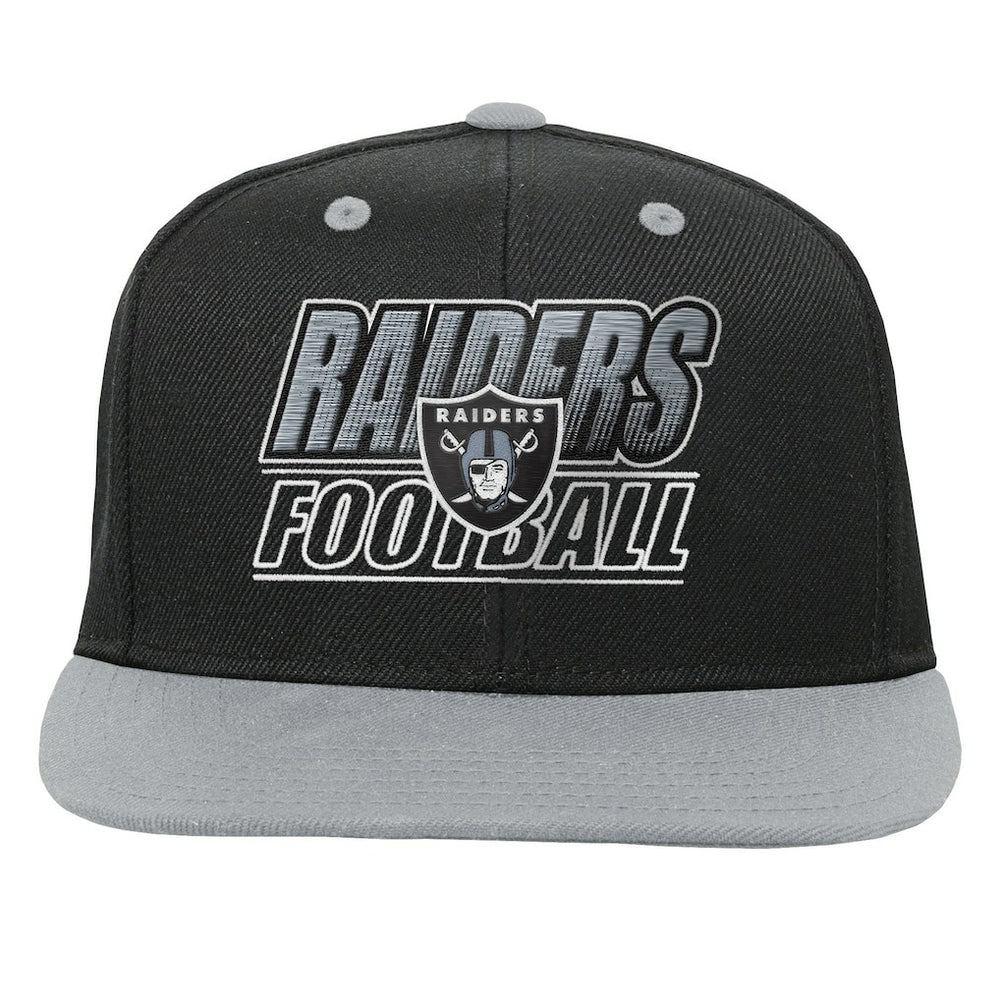 Las Vegas Raiders Outerstuff Youth Team Gradient Deadstock Snapback Hat Black - NFL