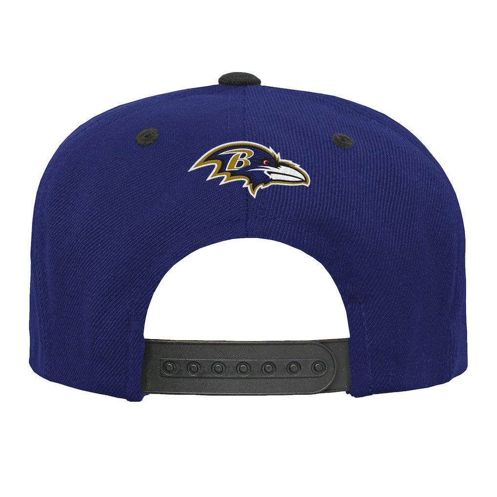 Baltimore Ravens Outerstuff Youth Team Gradient Deadstock Snapback Hat Purple - NFL