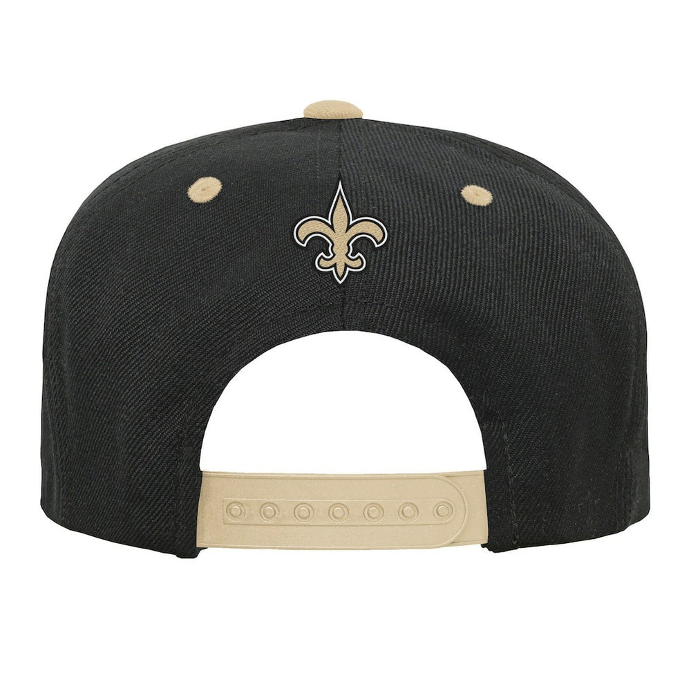 New Orleans Saints Outerstuff Youth Team Gradient Deadstock Snapback Hat Black - NFL
