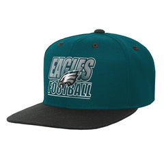 Philadelphia Eagles Outerstuff Youth Team Gradient Deadstock Snapback Hat Midnight Green - NFL