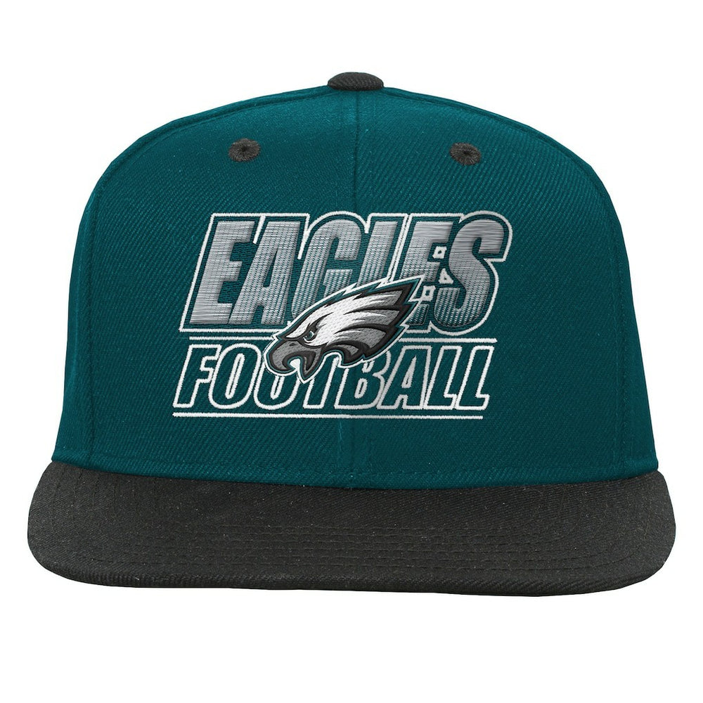 Philadelphia Eagles Outerstuff Youth Team Gradient Deadstock Snapback Hat Midnight Green - NFL