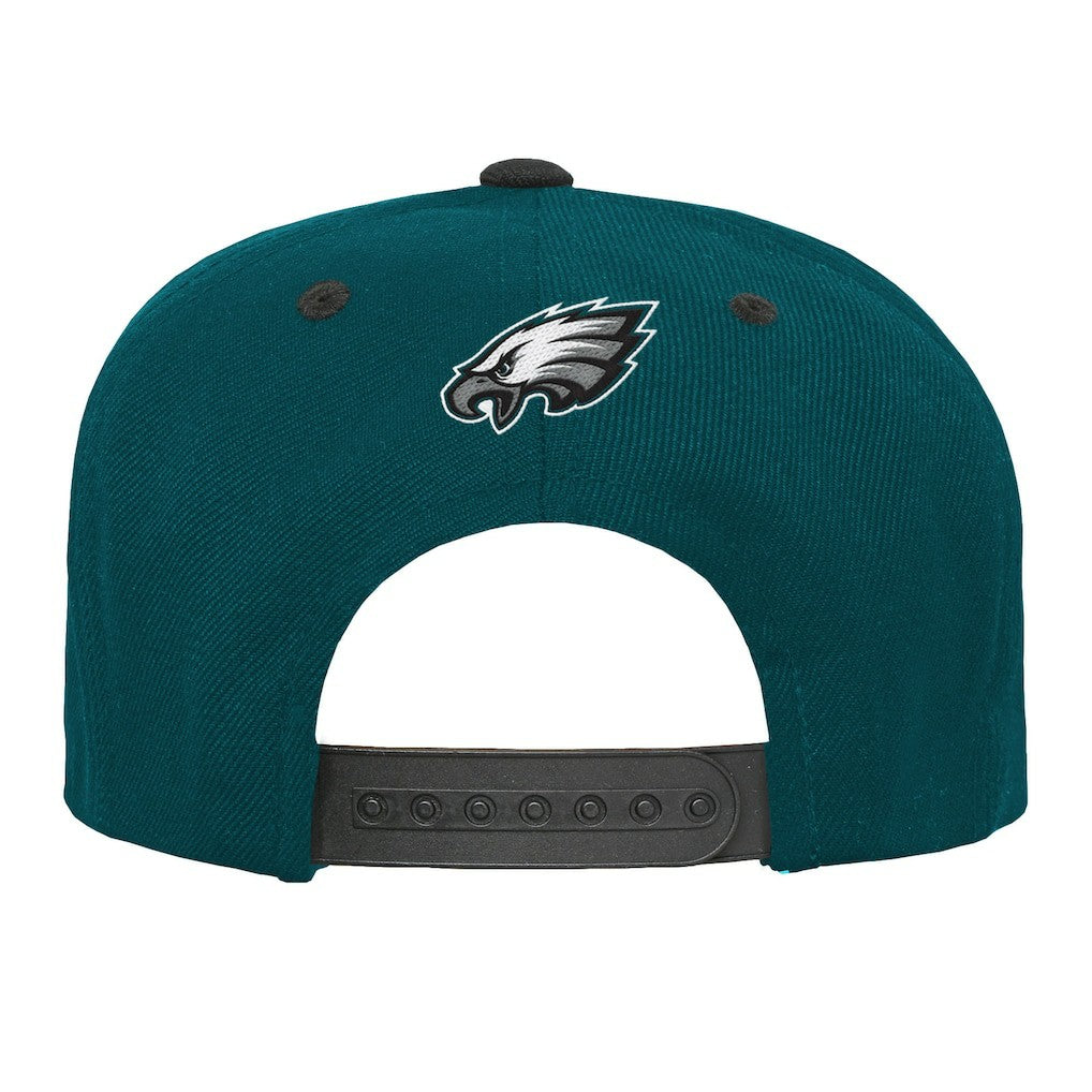 Philadelphia Eagles Outerstuff Youth Team Gradient Deadstock Snapback Hat Midnight Green - NFL