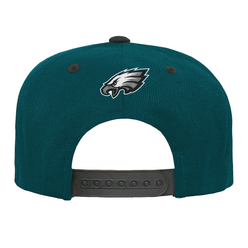 Philadelphia Eagles Outerstuff Youth Team Gradient Deadstock Snapback Hat Midnight Green - NFL