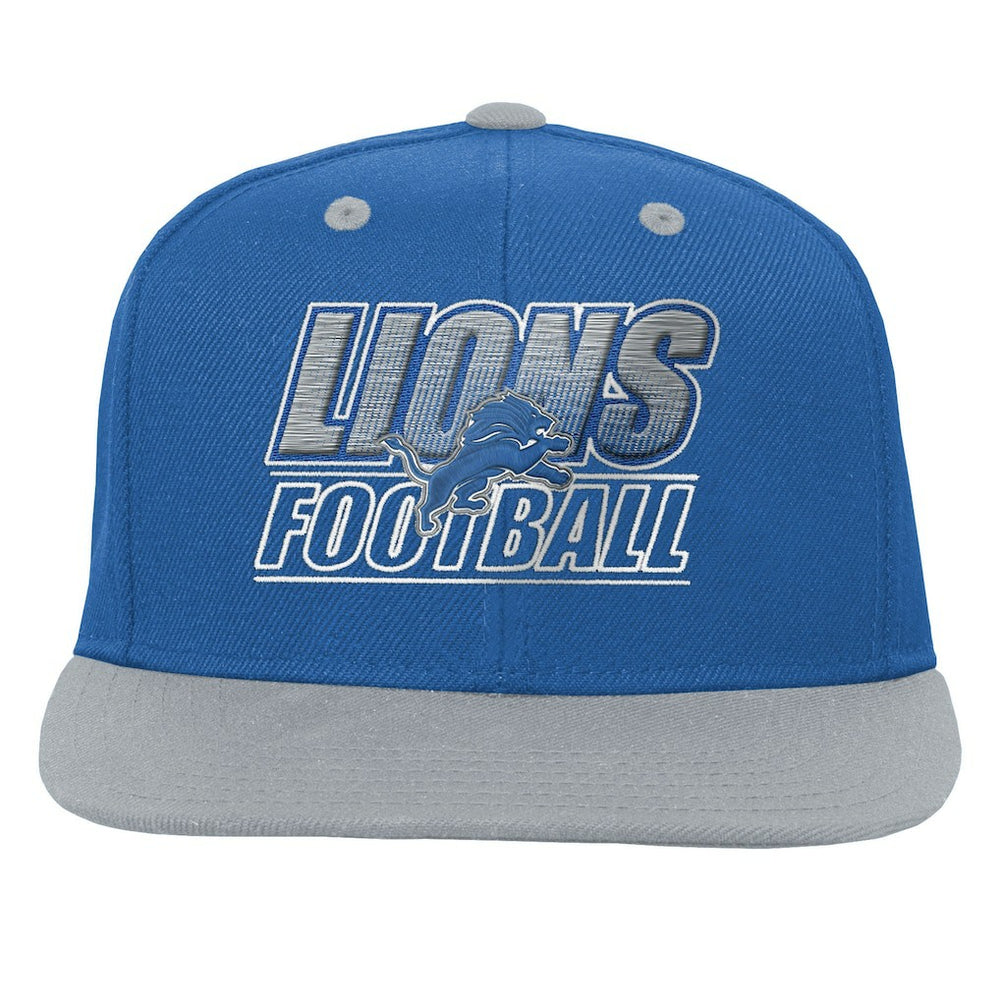 Detroit Lions Outerstuff Youth Team Gradient Deadstock Snapback Hat Blue - NFL