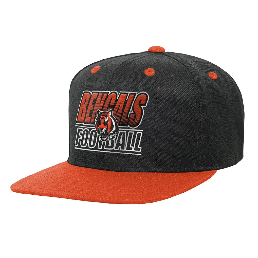 Cincinnati Bengals Outerstuff Youth Team Gradient Deadstock Snapback Hat Black - NFL