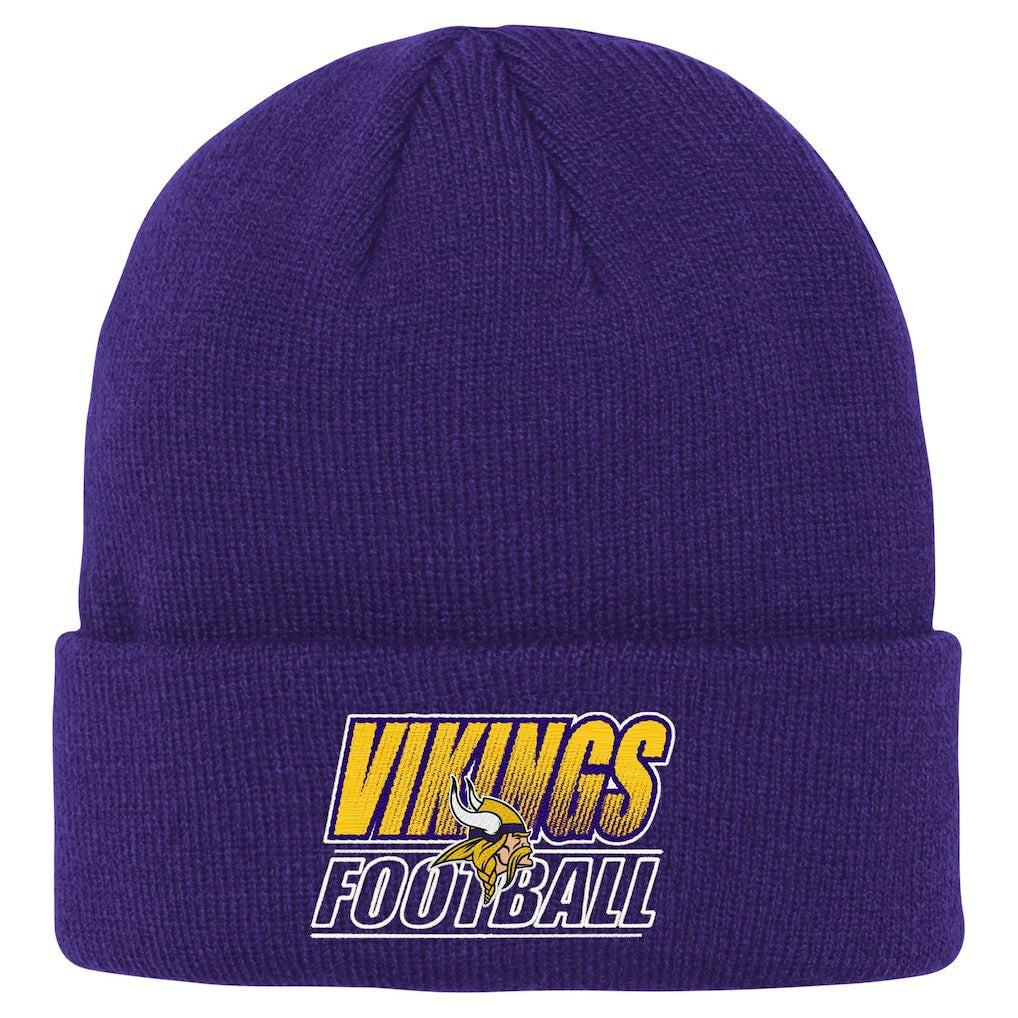 Minnesota Vikings Outerstuff Youth Team Gradient Cuffed Knit Hat Purple - NFL