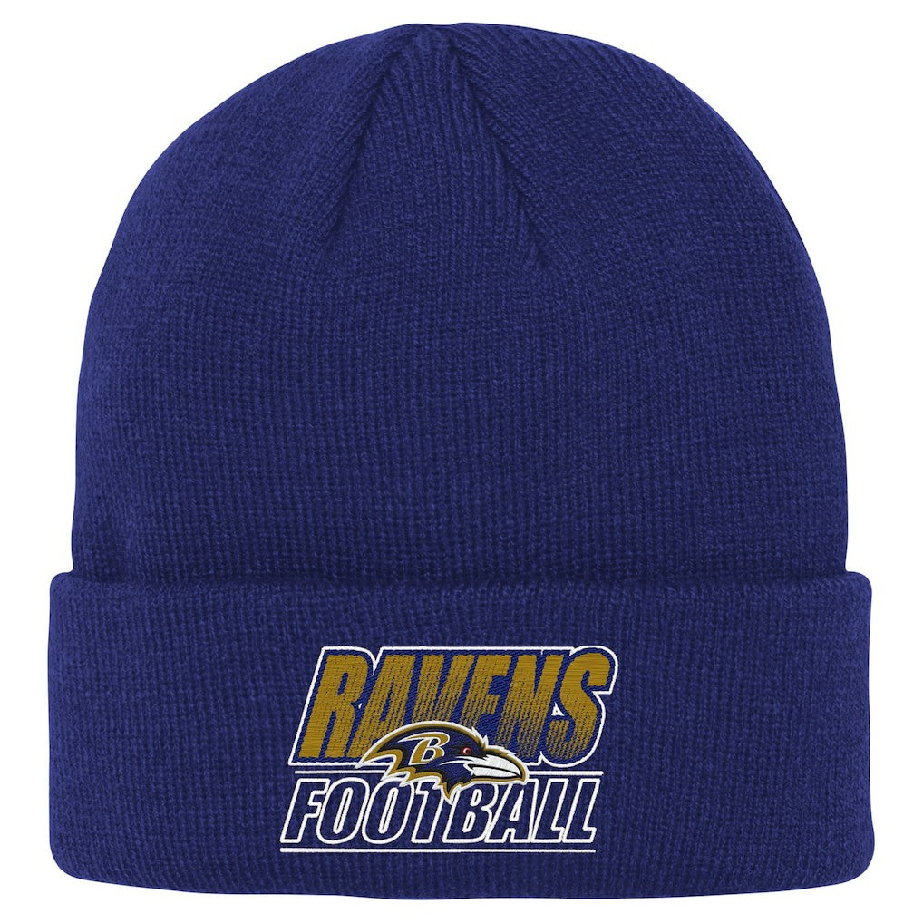 Baltimore Ravens Outerstuff Youth Team Gradient Cuffed Knit Hat Purple - NFL