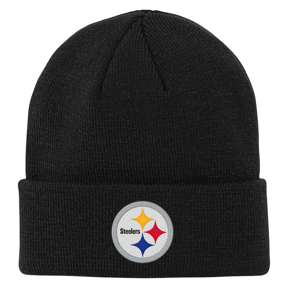 Pittsburgh Steelers Outerstuff Youth Team Gradient Cuffed Knit Hat Black - NFL