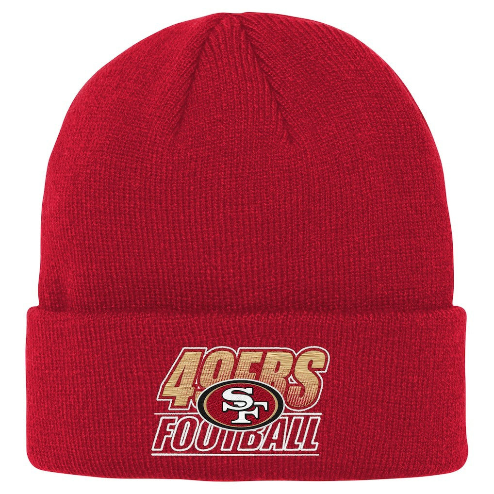San Francisco 49ers Outerstuff Youth Team Gradient Cuffed Knit Hat Scarlet - NFL