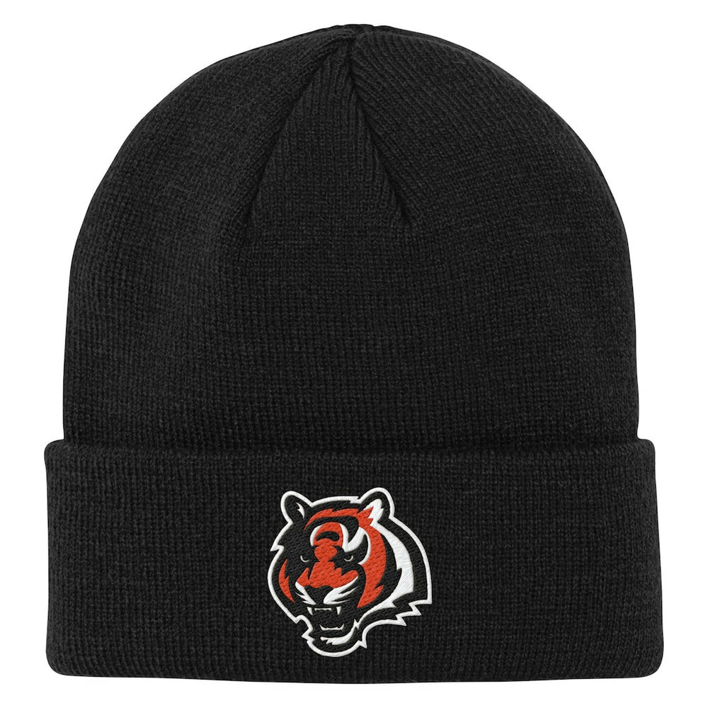 Cincinnati Bengals Outerstuff Youth Team Gradient Cuffed Knit Hat Black - NFL