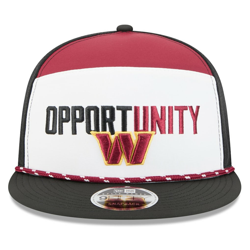 Washington Commanders New Era 2025 Inspire Change Split Panel 9FIFTY Snapback Hat White/Black - NFL