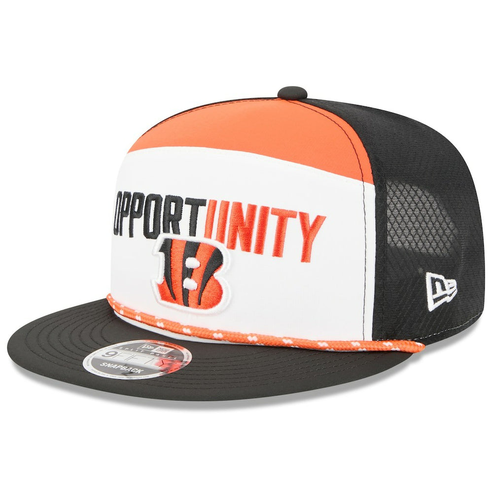 Cincinnati Bengals New Era 2025 Inspire Change Split Panel 9FIFTY Snapback Hat White/Black - NFL
