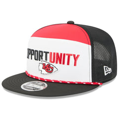 Kansas City Chiefs New Era 2025 Inspire Change Split Panel 9FIFTY Snapback Hat White/Black - NFL