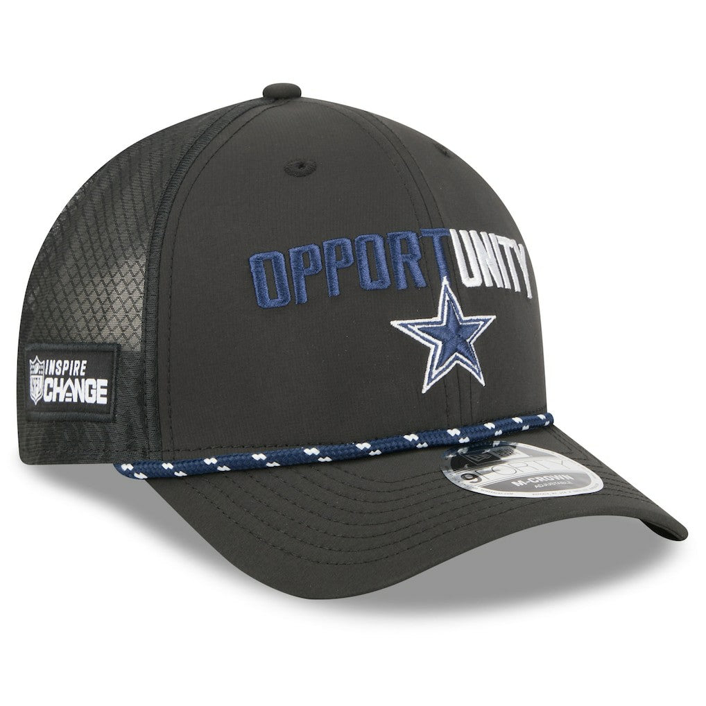 Dallas Cowboys New Era 2025 Inspire Change 9FORTY M-Crown Adjustable Hat Black - NFL