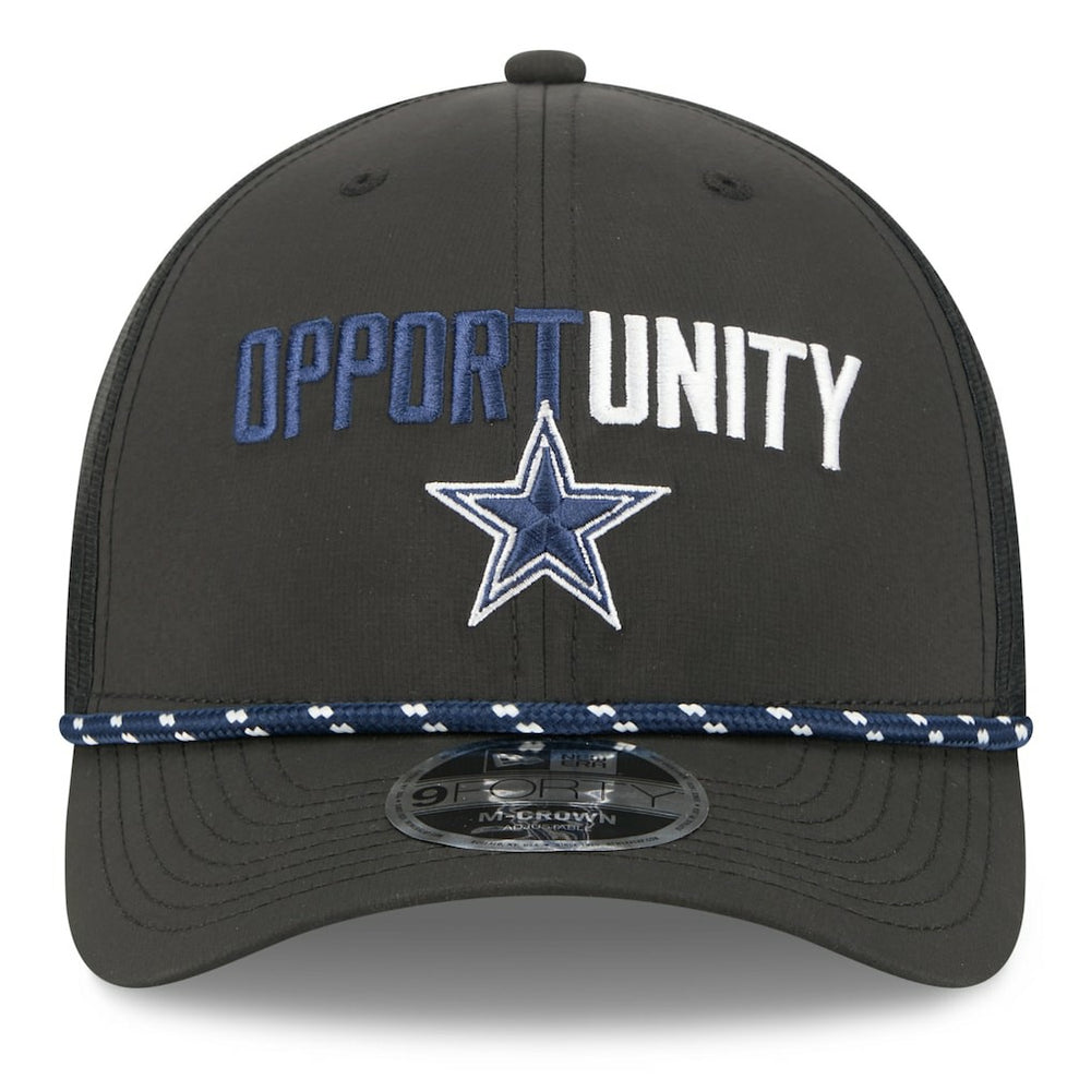 Dallas Cowboys New Era 2025 Inspire Change 9FORTY M-Crown Adjustable Hat Black - NFL