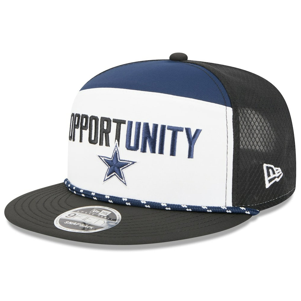 Dallas Cowboys New Era 2025 Inspire Change Split Panel 9FIFTY Snapback Hat White/Black - NFL