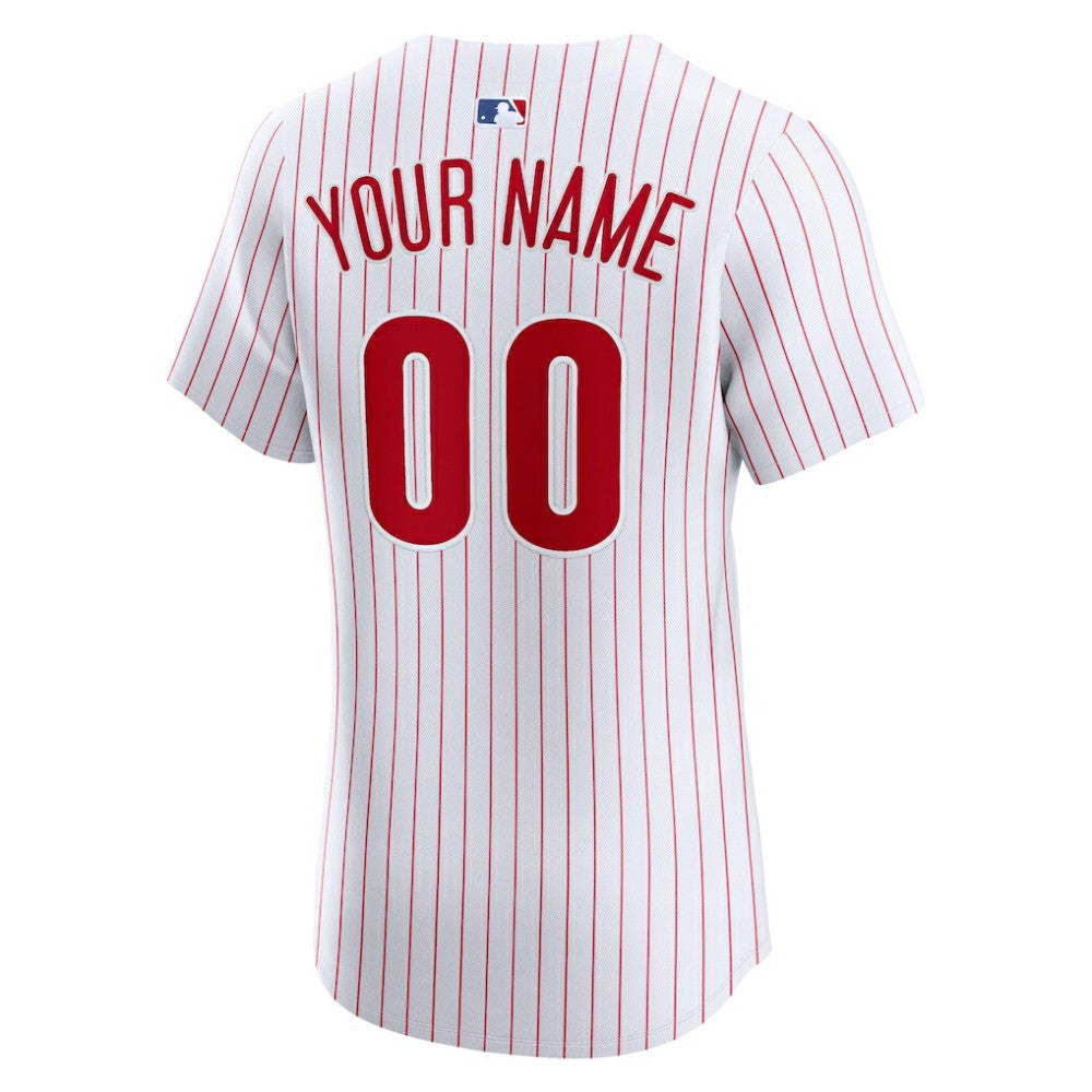 Philadelphia Phillies Nike Home Elite Custom Jersey - White | MLB Jerseys