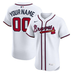 Atlanta Braves Nike Home Elite Custom Jersey Online