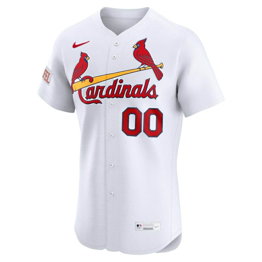 St. Louis Cardinals Nike Home Elite Sponsor Patch Custom Jersey Sale