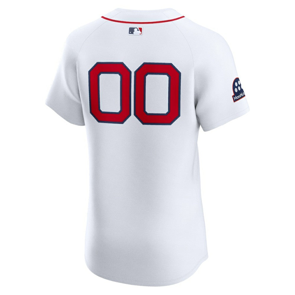 Boston Red Sox Nike Home Elite Sponsor Patch Custom Jersey - White | MLB Jerseys