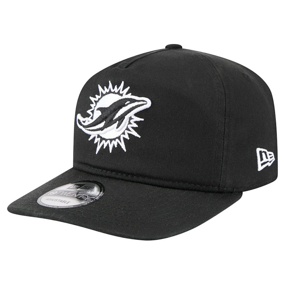 Miami Dolphins New Era 19TWENTY Adjustable Hat Black/White - NFL