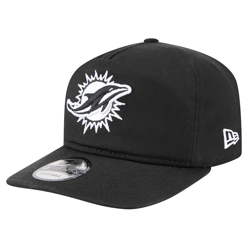 Miami Dolphins New Era 19TWENTY Adjustable Hat Black/White - NFL
