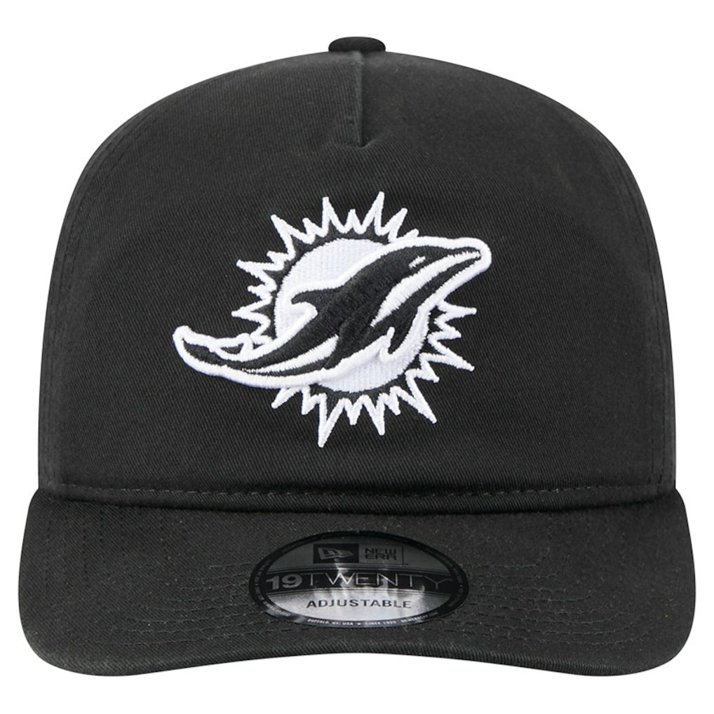 Miami Dolphins New Era 19TWENTY Adjustable Hat Black/White - NFL