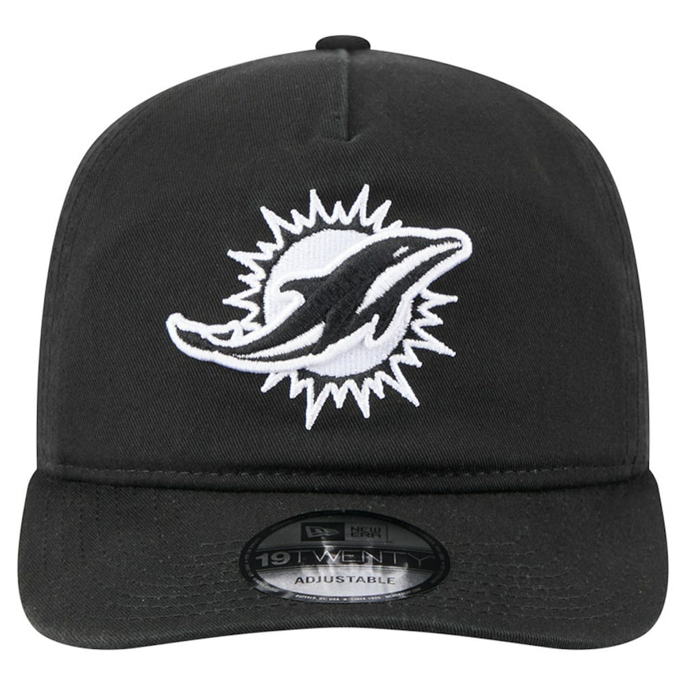 Miami Dolphins New Era 19TWENTY Adjustable Hat Black/White - NFL