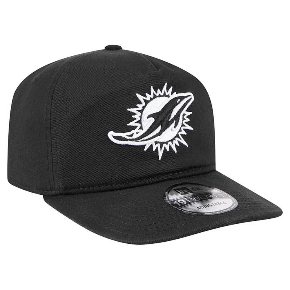 Miami Dolphins New Era 19TWENTY Adjustable Hat Black/White - NFL
