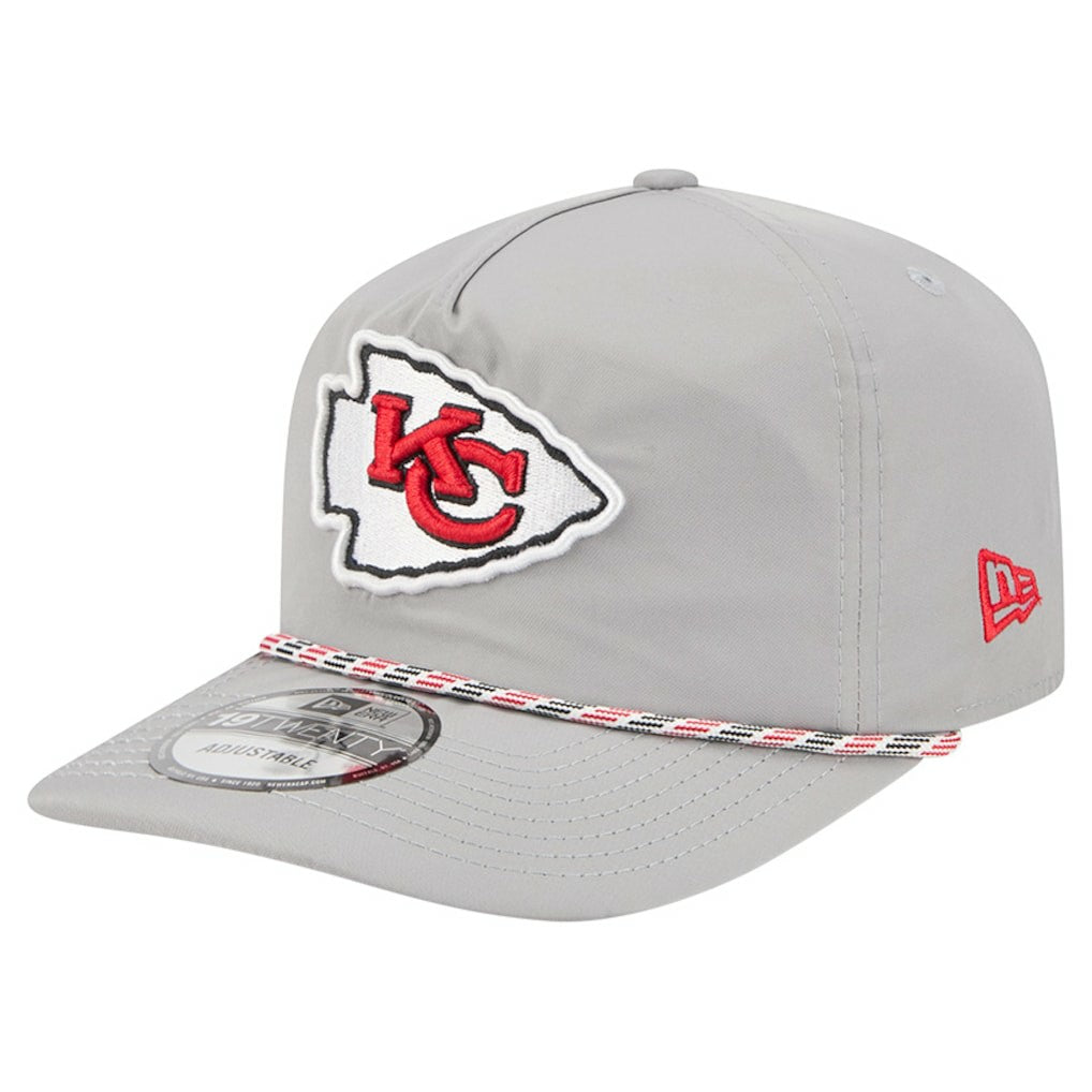 Kansas City Chiefs New Era Rope 19TWENTY Hat Gray - NFL