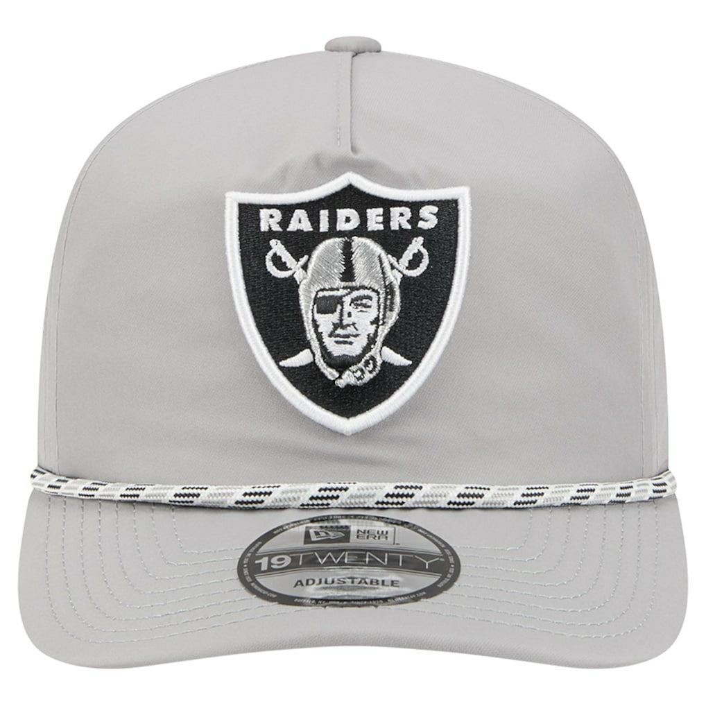 Las Vegas Raiders New Era Rope 19TWENTY Hat Silver - NFL