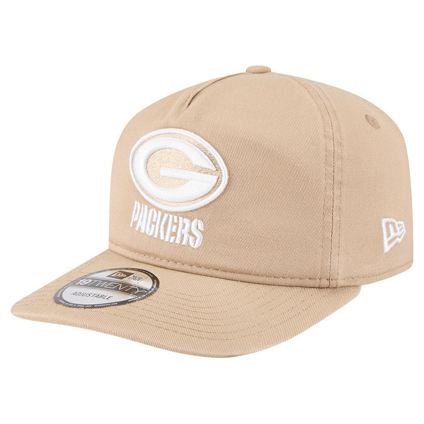 Green Bay Packers New Era 19TWENTY Adjustable Hat Tan - NFL