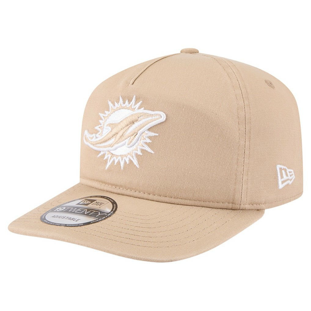 Miami Dolphins New Era 19TWENTY Adjustable Hat Tan - NFL