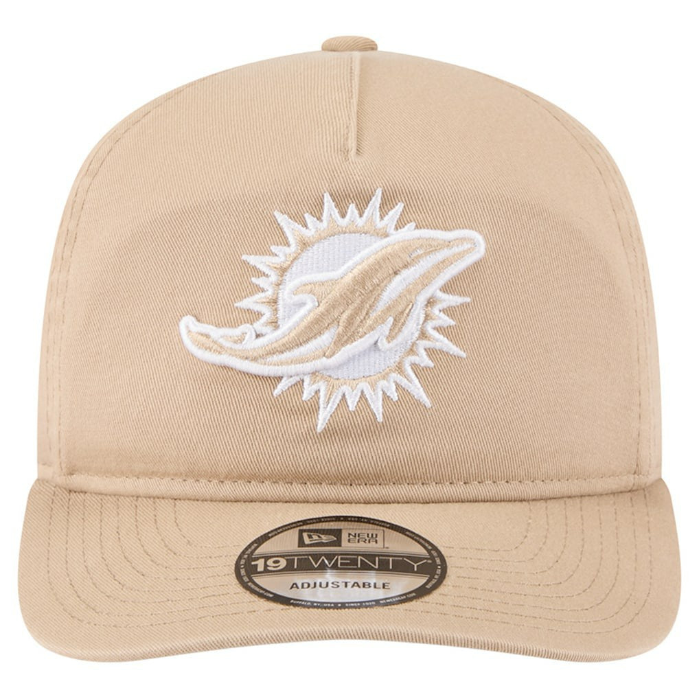 Miami Dolphins New Era 19TWENTY Adjustable Hat Tan - NFL