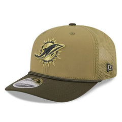 Miami Dolphins New Era 2025 Salute to Service 9SEVENTY Adjustable Hat Green - NFL