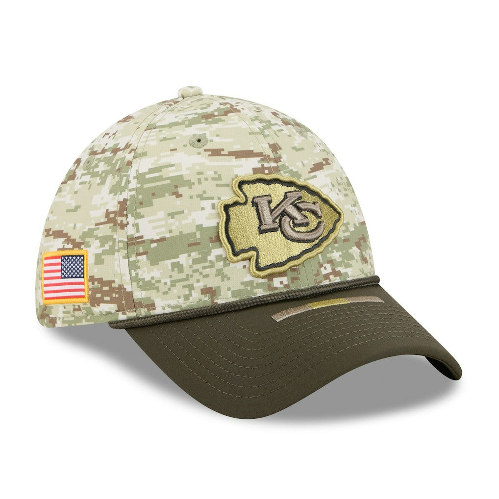 Kansas City Chiefs New Era 2025 Salute to Service 39THIRTY Flex Hat Camo - NFL