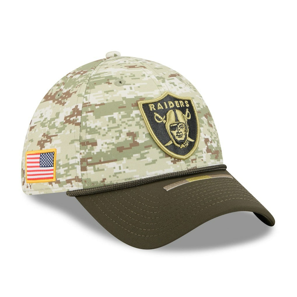 Las Vegas Raiders New Era 2025 Salute to Service 39THIRTY Flex Hat Camo - NFL