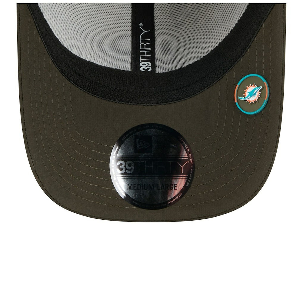 Miami Dolphins New Era 2025 Salute to Service 39THIRTY Flex Hat Camo - NFL
