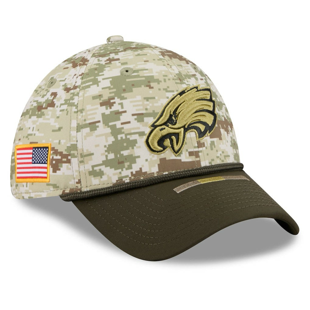 Philadelphia Eagles New Era 2025 Salute to Service 39THIRTY Flex Hat Camo - NFL