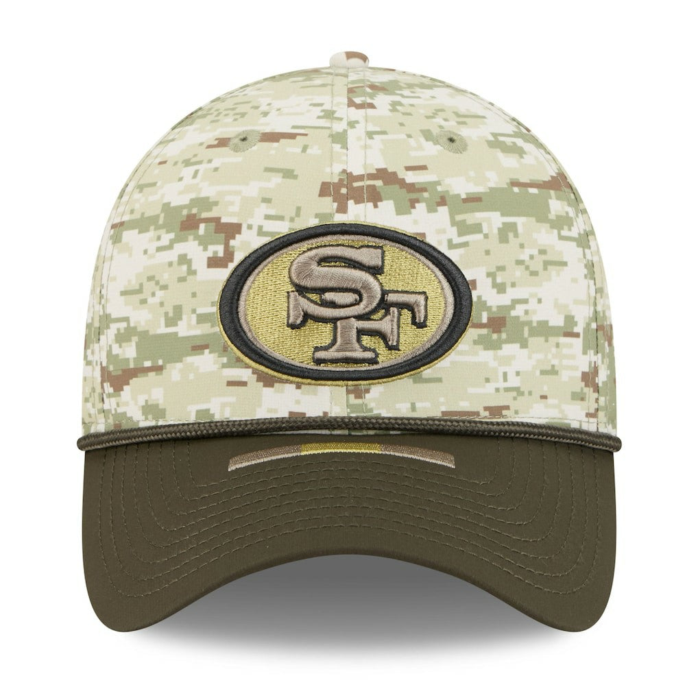 San Francisco 49ers New Era 2025 Salute to Service 39THIRTY Flex Hat Camo - NFL