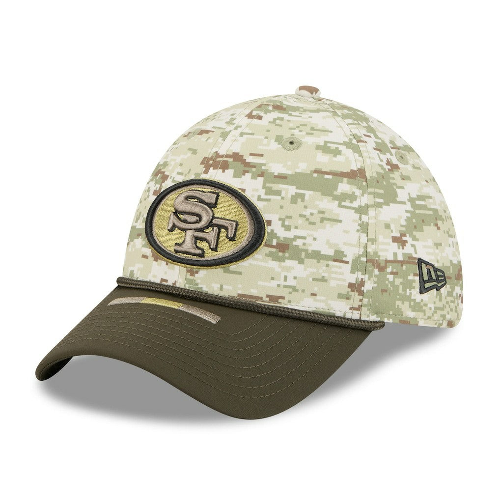 San Francisco 49ers New Era 2025 Salute to Service 39THIRTY Flex Hat Camo - NFL