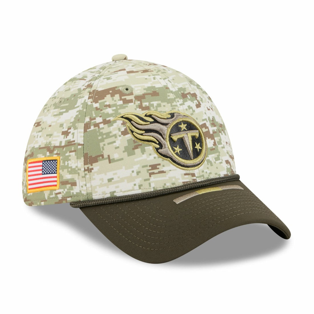 Tennessee Titans New Era 2025 Salute to Service 39THIRTY Flex Hat Camo - NFL
