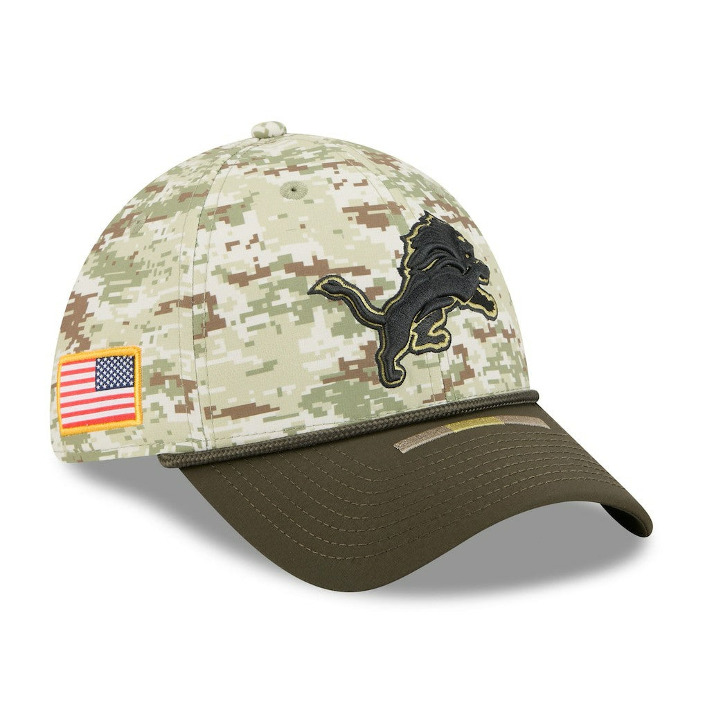 Detroit Lions New Era 2025 Salute to Service 39THIRTY Flex Hat Camo - NFL