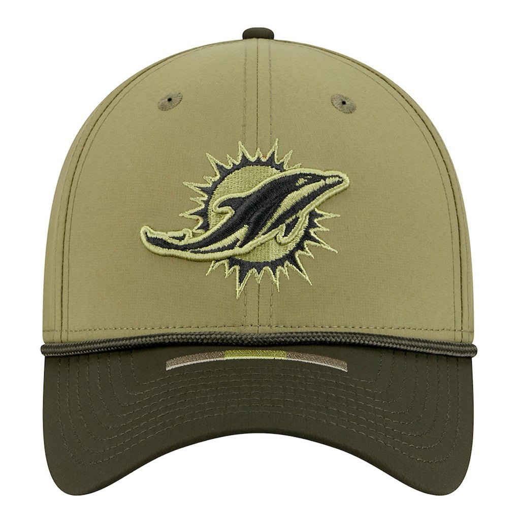 Miami Dolphins New Era 2025 Salute to Service 39THIRTY Flex Hat Green - NFL