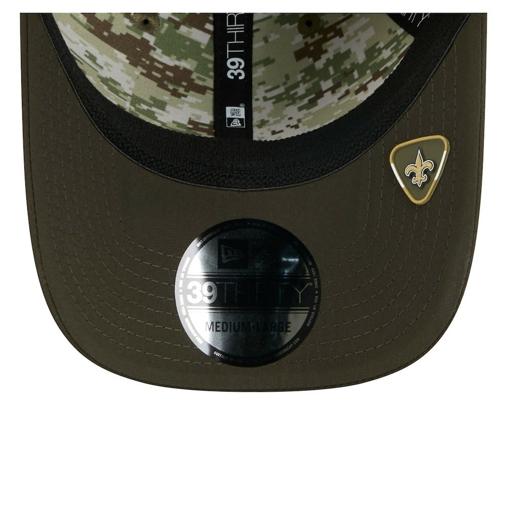 New Orleans Saints New Era 2025 Salute to Service 39THIRTY Flex Hat Green - NFL