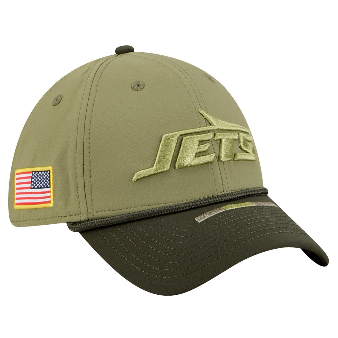 New York Jets New Era 2025 Salute to Service 39THIRTY Flex Hat Green - NFL
