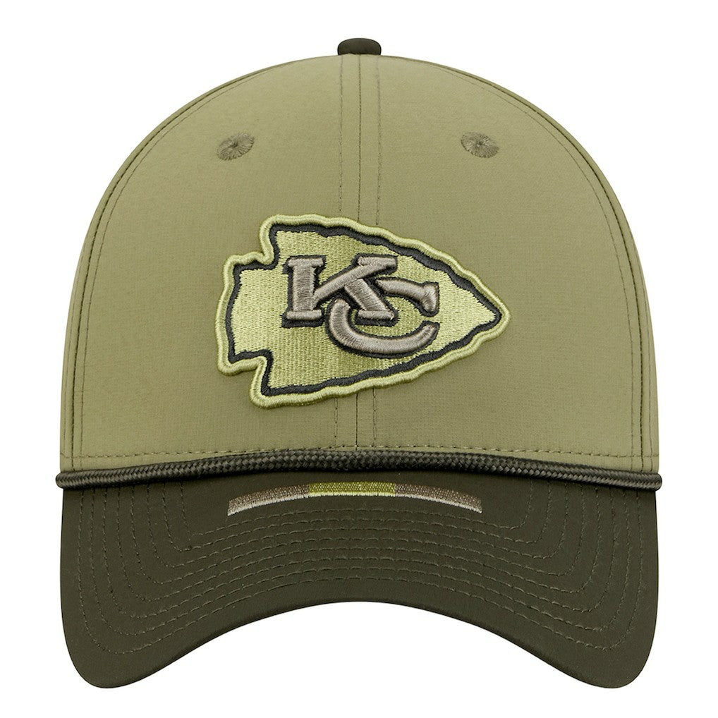 Kansas City Chiefs New Era 2025 Salute to Service 39THIRTY Flex Hat Green - NFL