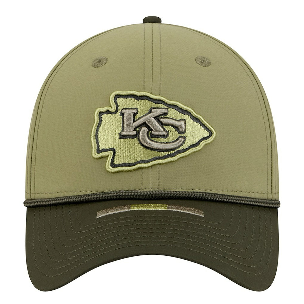 Kansas City Chiefs New Era 2025 Salute to Service 39THIRTY Flex Hat Green - NFL