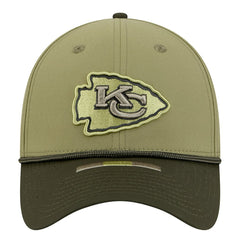 Kansas City Chiefs New Era 2025 Salute to Service 39THIRTY Flex Hat Green - NFL