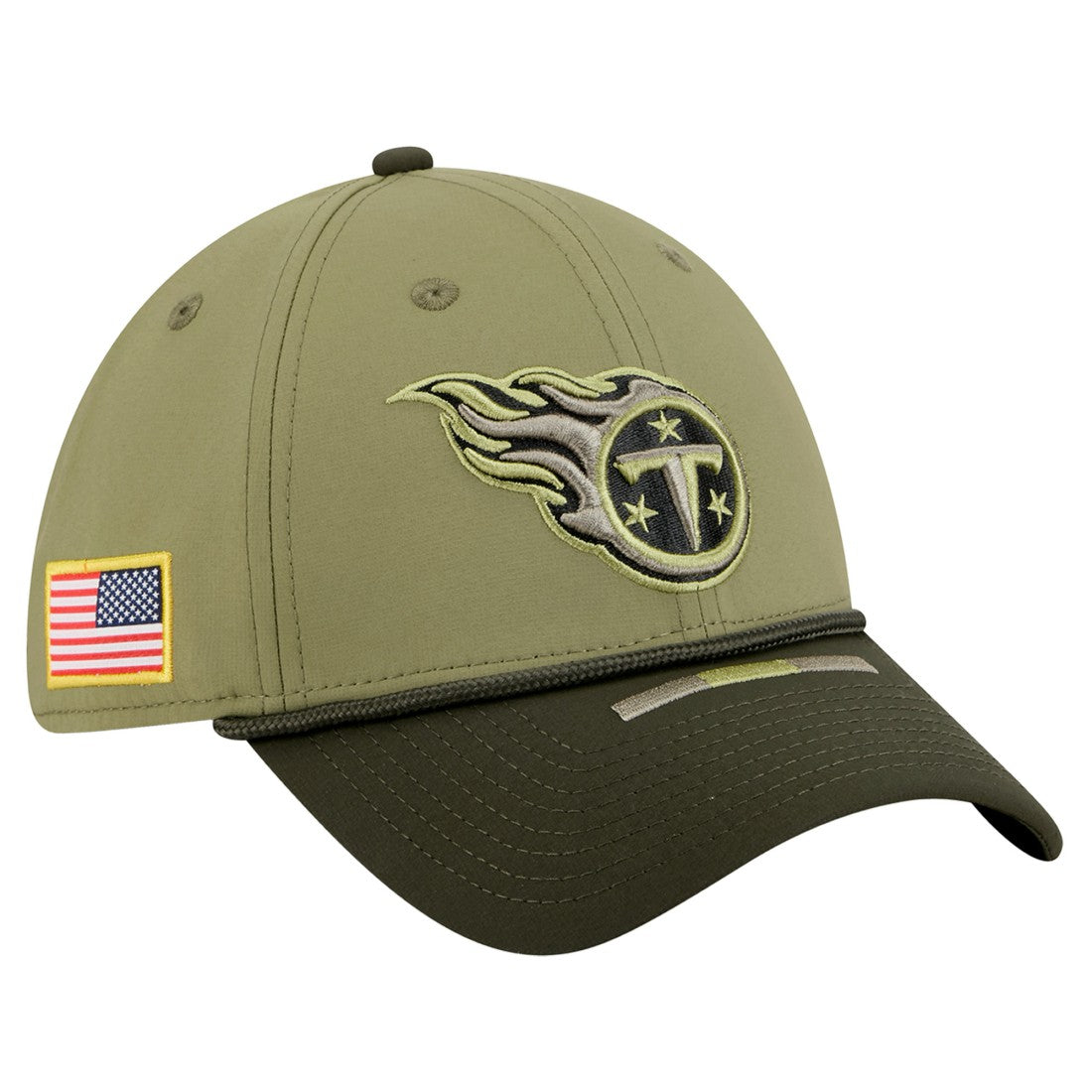Tennessee Titans New Era 2025 Salute to Service 39THIRTY Flex Hat Green - NFL